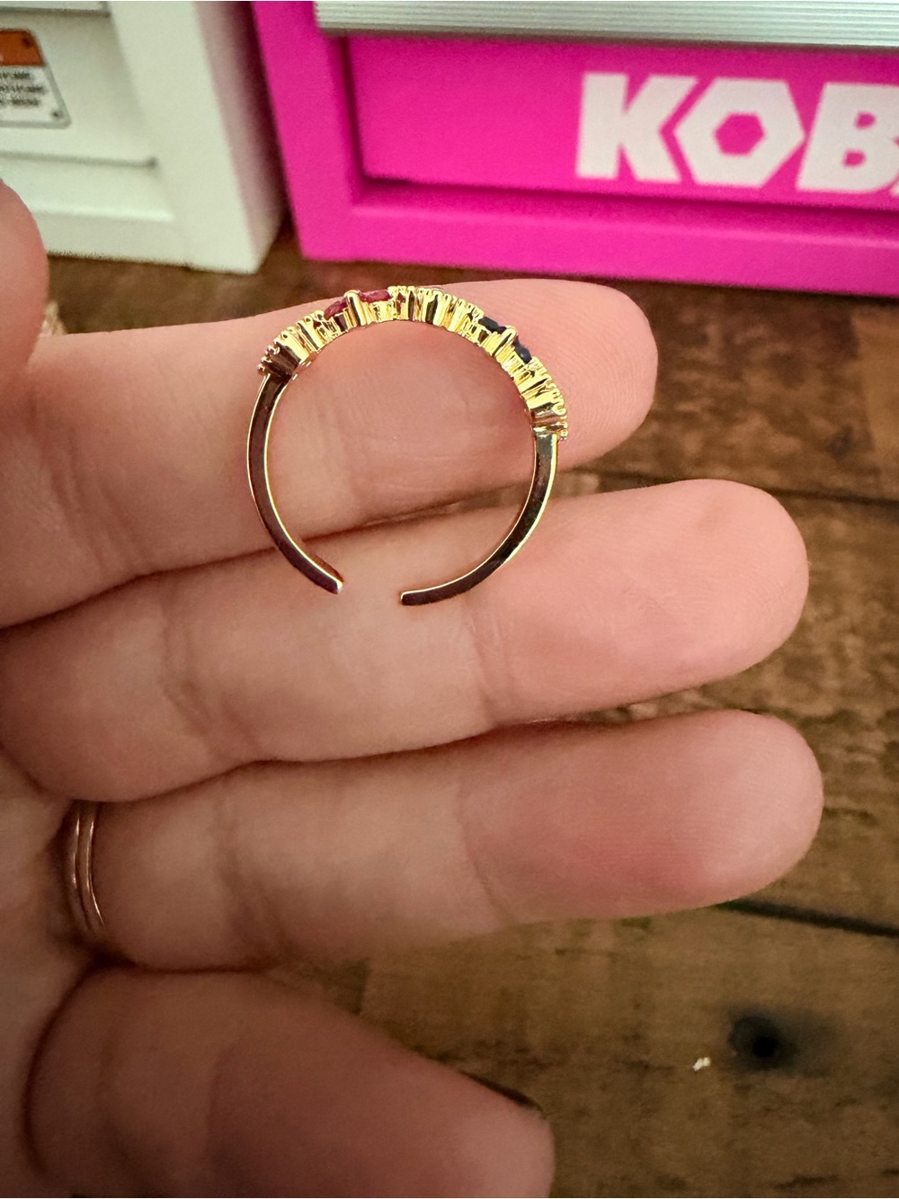 Adjustable Multi-Colored Ring - Picture 4 of 5